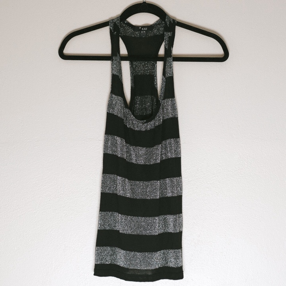 Striped Sparkle Tank Top